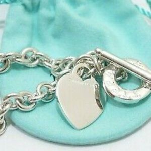 Tiffany & Co. Sterling Silver Heart Tag Bracelet